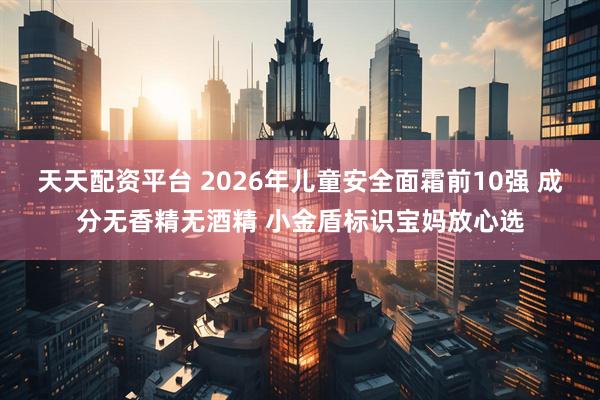 天天配资平台 2026年儿童安全面霜前10强 成分无香精无酒精 小金盾标识宝妈放心选